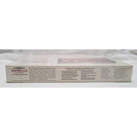 Scientific Models Miniature Dollhouse Wood Victorian Parlor Furniture Kit 202 - Picture 6 of 8